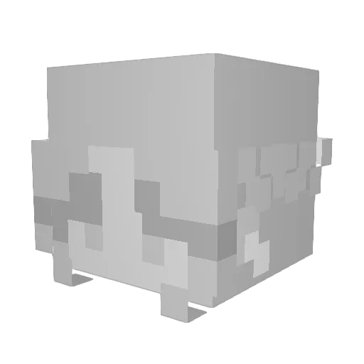 blausau Minecraft avatar head, 3D render