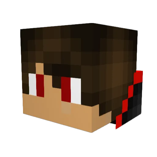 blayerkat Minecraft avatar head, 3D render
