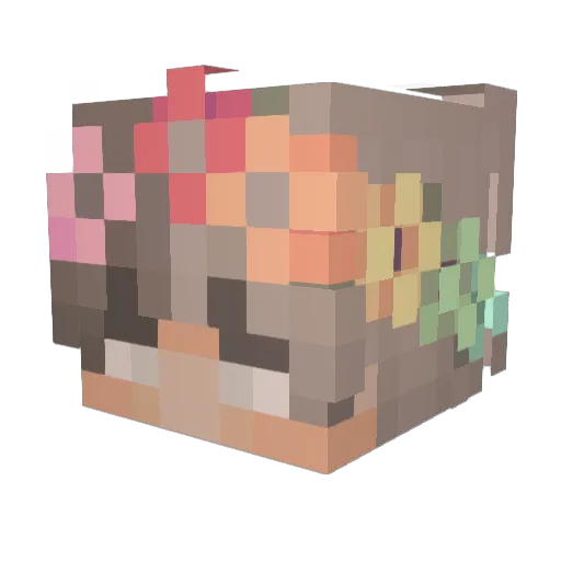 blaylay Minecraft avatar head, 3D render