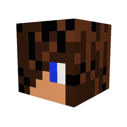 blaz033 Minecraft avatar head, 3D render