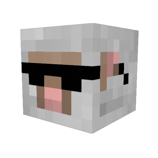 blaz19 Minecraft avatar head, 3D render