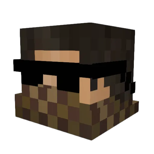 blaze461 Minecraft avatar head, 3D render