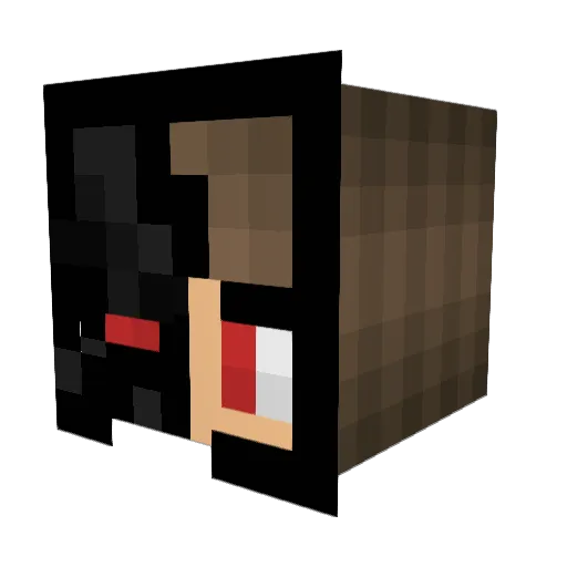 blazelolo Minecraft avatar head, 3D render