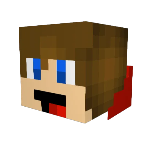 blazeman11 Minecraft avatar head, 3D render