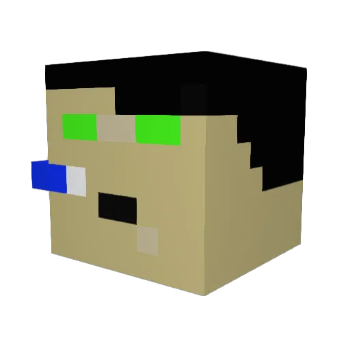 blazeman893 Minecraft avatar head, 3D render