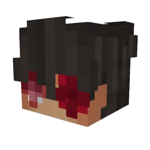 blazewww Minecraft avatar head, 3D render