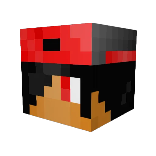 blazeybo0 Minecraft avatar head, 3D render