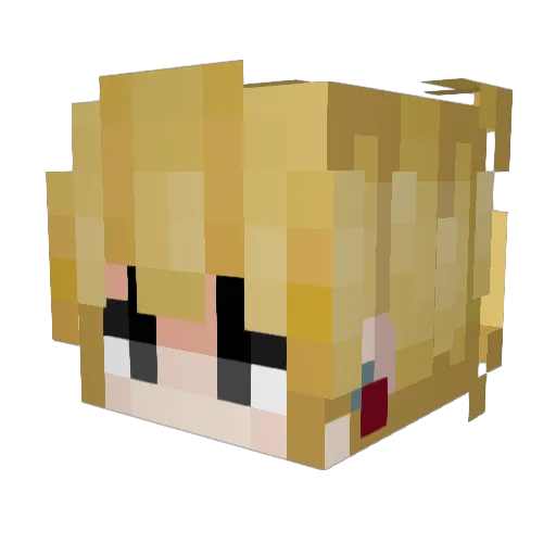 blazility Minecraft avatar head, 3D render
