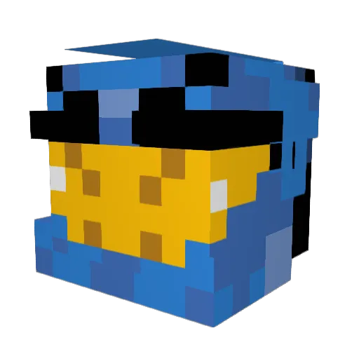 blazin42047 Minecraft avatar head, 3D render