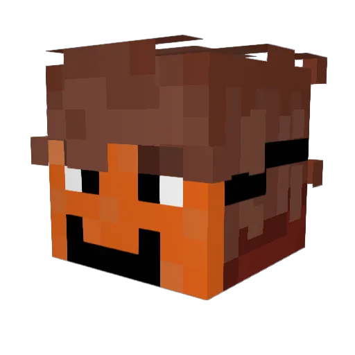 blazing5 Minecraft avatar head, 3D render