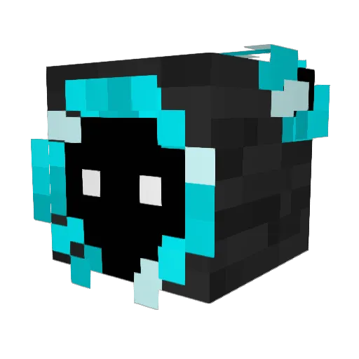 blazingOcean Minecraft avatar head, 3D render