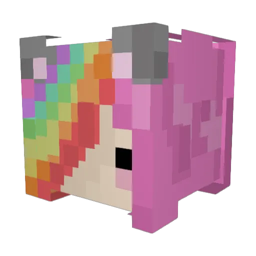 blazingbella008 Minecraft avatar head, 3D render