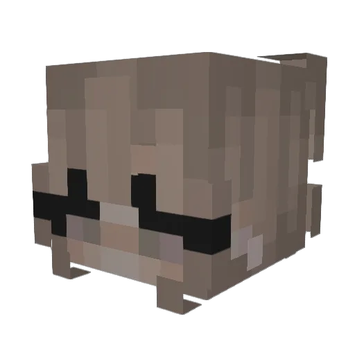 blazingbrat Minecraft avatar head, 3D render