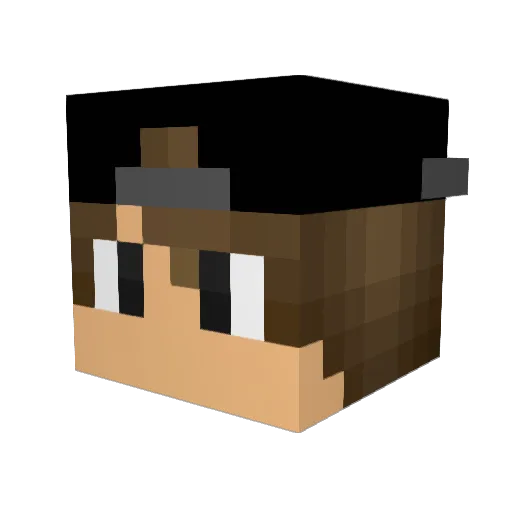 blazingmaster Minecraft avatar head, 3D render