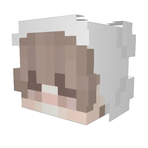 blazor Minecraft avatar head, 3D render