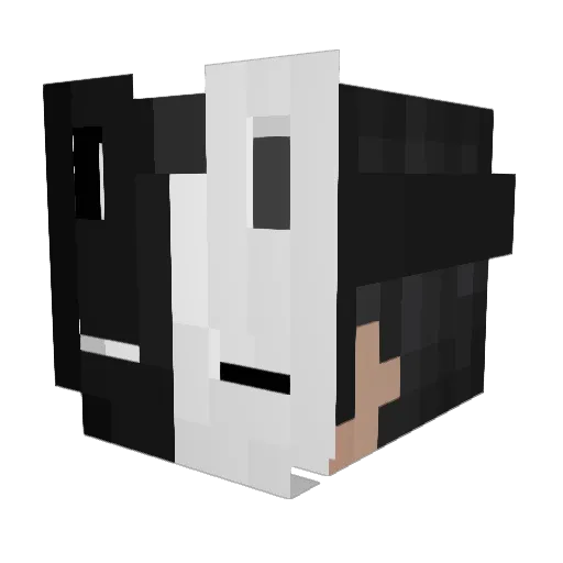 blazyboo Minecraft avatar head, 3D render