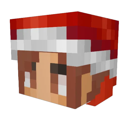 blbson Minecraft avatar head, 3D render