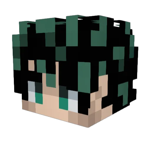 blckboy29 Minecraft avatar head, 3D render