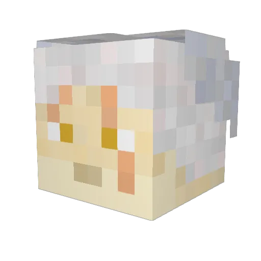bldngtrpdr Minecraft avatar head, 3D render
