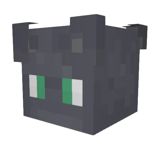 bleaakk Minecraft avatar head, 3D render