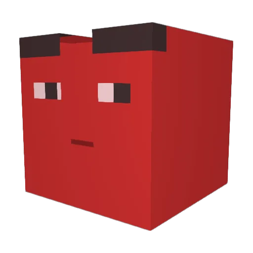 bleak78 Minecraft avatar head, 3D render