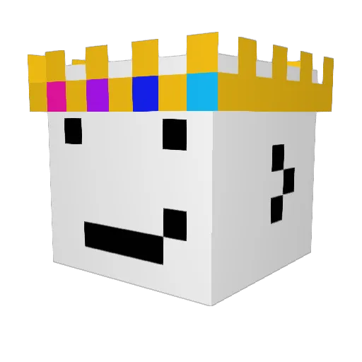 blebbers Minecraft avatar head, 3D render