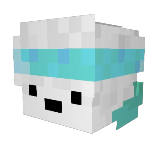 bleblw2 Minecraft avatar head, 3D render