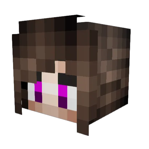 bledekuh Minecraft avatar head, 3D render
