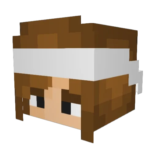 bledo6 Minecraft avatar head, 3D render