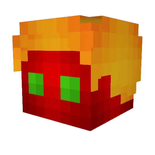 bleedin Minecraft avatar head, 3D render