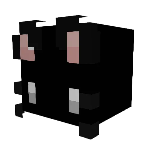 bleeeeeeeed Minecraft avatar head, 3D render