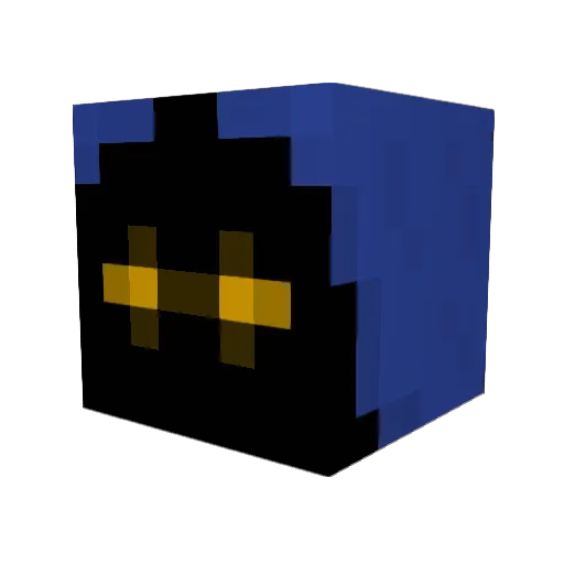 bleep_4 Minecraft avatar head, 3D render