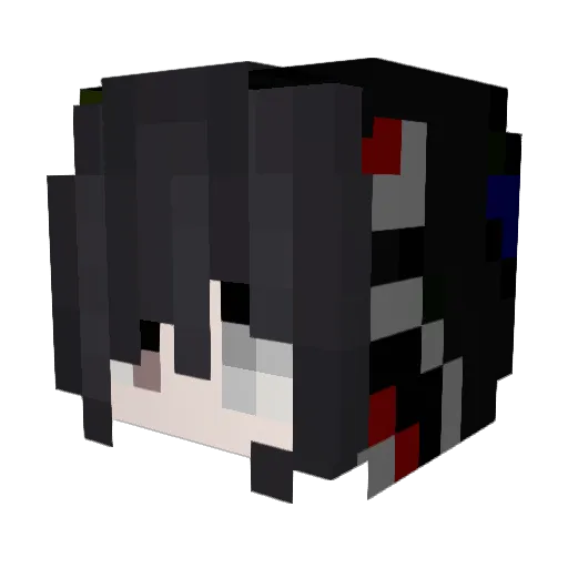 blefu Minecraft avatar head, 3D render
