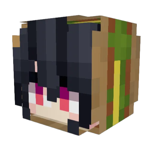 bleger2000 Minecraft avatar head, 3D render