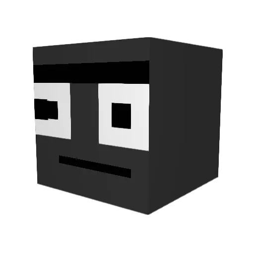blehbblehbleh Minecraft avatar head, 3D render