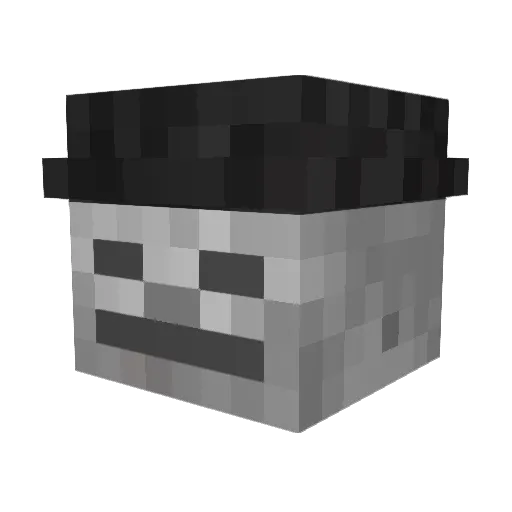 blejdzior Minecraft avatar head, 3D render