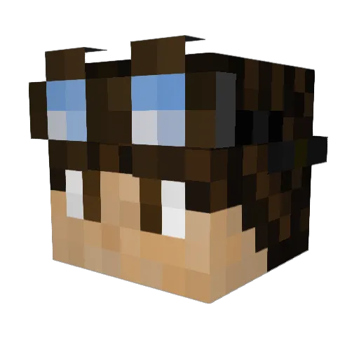 blenderek Minecraft avatar head, 3D render