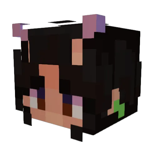 blepxy Minecraft avatar head, 3D render