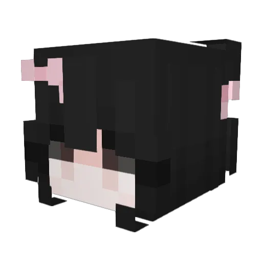 blessblond Minecraft avatar head, 3D render