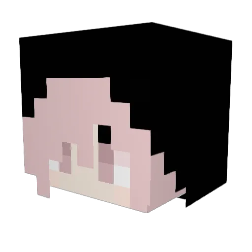blesseddai Minecraft avatar head, 3D render