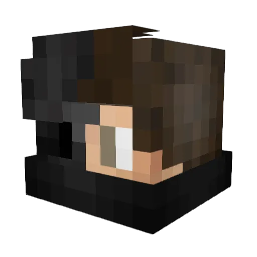 blessinghell Minecraft avatar head, 3D render