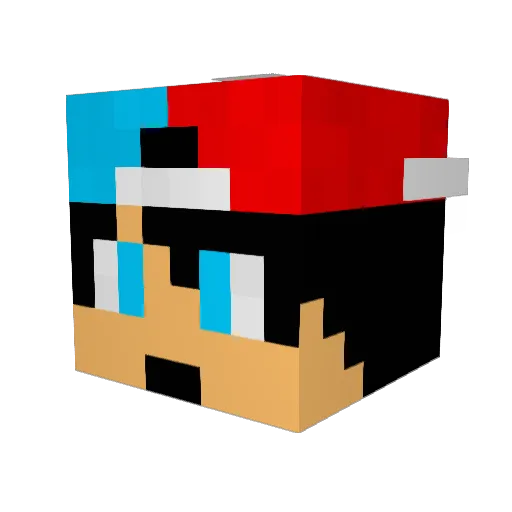 blessman Minecraft avatar head, 3D render