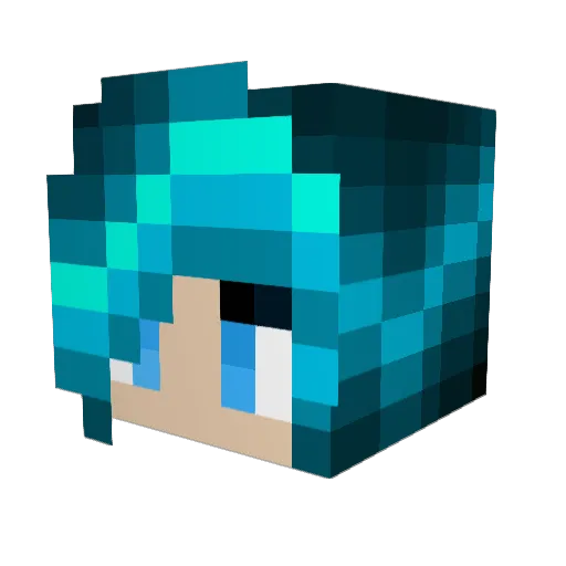 blevie Minecraft avatar head, 3D render