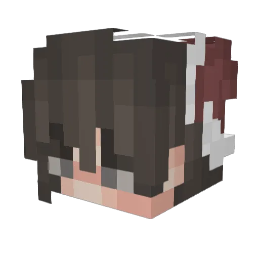 blfry_ Minecraft avatar head, 3D render