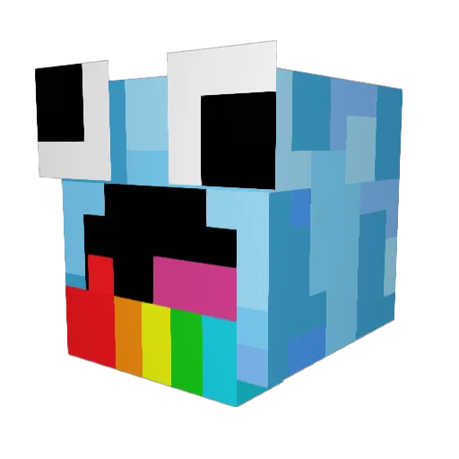 blgjonas Minecraft avatar head, 3D render