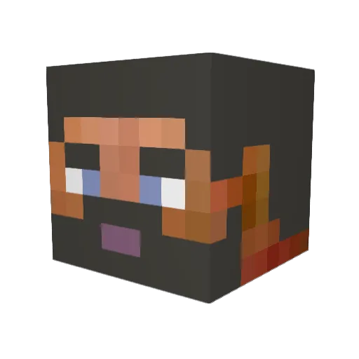blhough Minecraft avatar head, 3D render