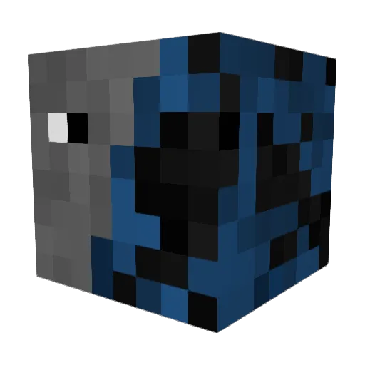 blibliboe Minecraft avatar head, 3D render