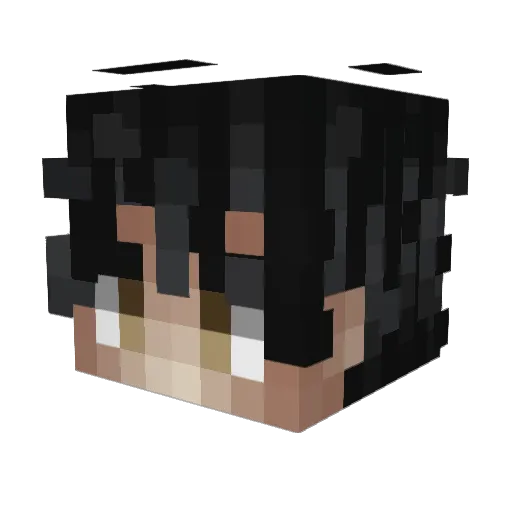 blicc3x Minecraft avatar head, 3D render