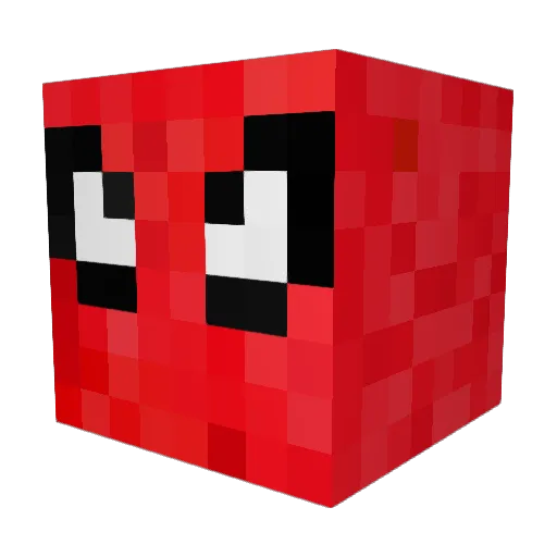 blickspiderman Minecraft avatar head, 3D render