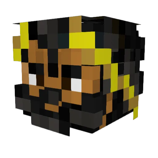 blickychan2060 Minecraft avatar head, 3D render